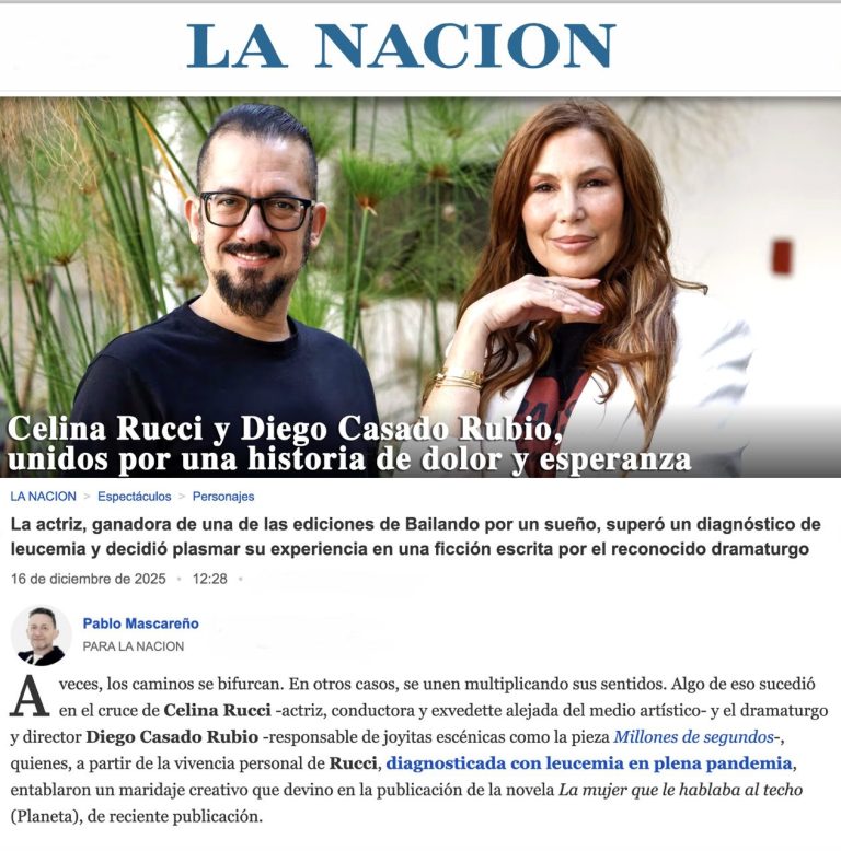 Celina Rucci y Diego Casado Rubio unidos por una historia de dolor y esperanza